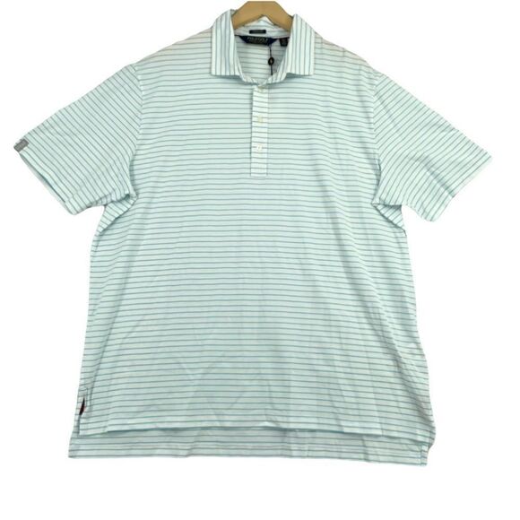 Polo Golf Ralph Lauren Moisture Wicking Striped NWT XXL - Picture 1 of 10